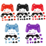 Maxbell Black-Replacement Full Housing Shell Case Skin Mod Kit for PS3 Controller Full Access Protective