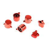 Maxbell Red-Chrome Plating Buttons Housing and Touchpad for PS4 Controller Shell Protection Easy Install