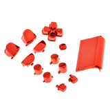 Maxbell Red-Chrome Plating Buttons Housing and Touchpad for PS4 Controller Shell Protection Easy Install
