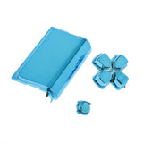 Maxbell Blue-Chrome Plating Buttons Housing and Touchpad for PS4 Controller Shell Protection Easy Install Repair Kit Perfect Fit