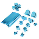 Maxbell Blue-Chrome Plating Buttons Housing and Touchpad for PS4 Controller Shell Protection Easy Install Repair Kit Perfect Fit