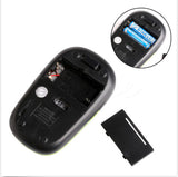 Maxbell Black 2.4GHz USB 2.0 Wireless Optical Mouse Mice for Computer Universal Fit On/Off Button Power Saving Lightweight Modern Design