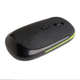 Maxbell Black 2.4GHz USB 2.0 Wireless Optical Mouse Mice for Computer Universal Fit On/Off Button Power Saving Lightweight Modern Design