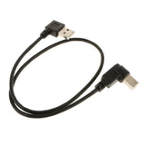 Maxbell 50cm Right Angle USB Type A to B Male Print Cable 480Mbps for HP LEXMARK CANON EPSON