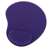 Maxbell Comfortable Foam Rubber Mouse Pad with Gel Rest Wrist Support Mat for PC Purple