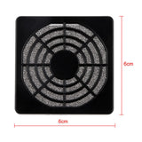Maxbell PC Computer 6cm Axial Fan Dust IP40 Filter Cooler Guard Protector Cover Case Clip Sponge