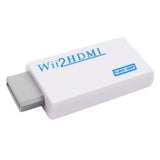 Maxbell 3.5mm Audio Video Converter Adapter 1080P HD Upscaling for Wii to HDMI White
