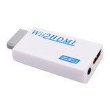 Maxbell 3.5mm Audio Video Converter Adapter 1080P HD Upscaling for Wii to HDMI White