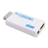 Maxbell 3.5mm Audio Video Converter Adapter 1080P HD Upscaling for Wii to HDMI White