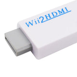 Maxbell 3.5mm Audio Video Converter Adapter 1080P HD Upscaling for Wii to HDMI White