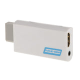 Maxbell 3.5mm Audio Video Converter Adapter 1080P HD Upscaling for Wii to HDMI White