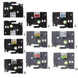 Maxbell Compatible for Brother P-touch Tze Printer Laminated Label Tape Maker 12mm x8mTZE-231