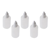 5pcs 50ml Empty PVC Squeezable Dropper Bottles for Eye Drops Lab Liquid