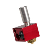 Maxbell High Temp 3D Printer Integrated Feeding Nozzle Single Head 0.3mm/1.75mm, Heat Block Red