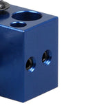 Maxbell High Temp 3D Printer Integrated Feeding Nozzle Single Head 0.3mm/1.75mm, Heat Block Blue