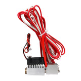 Maxbell 24V 3D Printer Dual Head Chimera Extruder 0.4mm Hotend Integrated Feed Tube Cooling Fan Heat Block