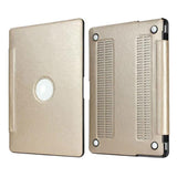 Maxbell Luxury Silk Pattern Hard Protective Case Shell Gold for Macbook Pro Retina 13.3"
