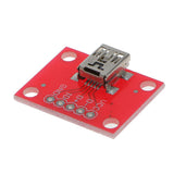 Maxbell Mini B USB Female Port Connector Breakout Board 5V Power for Arduino