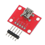 Maxbell Mini B USB Female Port Connector Breakout Board 5V Power for Arduino