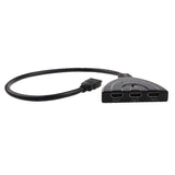 Maxbell Splitter Hub，3 Port HDMI 4K*2K 3D Switcher Splitter Hub Box Pigtail Cable for HDTV Xbox 360 PS3