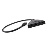 Maxbell Splitter Hub，3 Port HDMI 4K*2K 3D Switcher Splitter Hub Box Pigtail Cable for HDTV Xbox 360 PS3