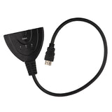 Maxbell Splitter Hub，3 Port HDMI 4K*2K 3D Switcher Splitter Hub Box Pigtail Cable for HDTV Xbox 360 PS3