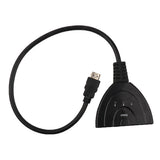 Maxbell Splitter Hub，3 Port HDMI 4K*2K 3D Switcher Splitter Hub Box Pigtail Cable for HDTV Xbox 360 PS3