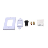 Maxbell USB2.0 Port 2RCA Female Wall Outlet Audio ABS Plate
