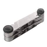 Maxbell 55 Whitworth & 60 Metric Thread Pitch Gauge Checker Measuring for External & Internal Threads Stainless Steel Handy