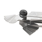 Maxbell 55 Whitworth & 60 Metric & US Thread Pitch Gauge Checker Measuring for External & Internal Threads Stainless Steel Handy