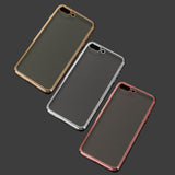 Maxbell Slim Clear Soft TPU Transparent Case Cover Skin for iPhone 7 Plus Sliver