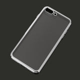 Maxbell Slim Clear Soft TPU Transparent Case Cover Skin for iPhone 7 Plus Sliver