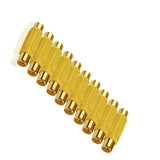 Maxbell Yellow Gold RCA AV Audio Video Coupler Female to Female Cable Connector Pack of 10PCS