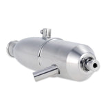 Maxbell 102009 Polished High-Speed Inline Exhaust System (1/10 Scale) Silver