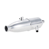 Maxbell 102009 Polished High-Speed Inline Exhaust System (1/10 Scale) Silver