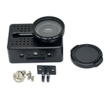 Maxbell Black-Frame Case + 40.5mm UV Filter Protector Lens For Xiaomi Yi 4K Action Camera With Mount Adapter Screws Aluminium Alloy