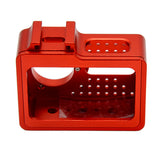 Maxbell Red-Frame Case + 40.5mm UV Filter Protector Lens For Xiaomi Yi 4K Action Camera With Mount Adapter Screws Aluminium Alloy
