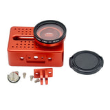 Maxbell Red-Frame Case + 40.5mm UV Filter Protector Lens For Xiaomi Yi 4K Action Camera With Mount Adapter Screws Aluminium Alloy