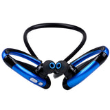 Maxbell X26 Handsfree Bluetooth Earphone Headset with Mic Songs Track Blue