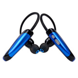 Maxbell X26 Handsfree Bluetooth Earphone Headset with Mic Songs Track Blue