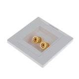 Maxbell Port Speaker Binding Post Wall Face Plate for Banana Spade Plug / Cable