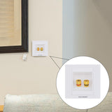Maxbell Port Speaker Binding Post Wall Face Plate for Banana Spade Plug / Cable