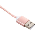 Maxbell Magnetic Cable Micro USB Cable Wire Metal Charger Data Charging For Type-c Rose Gold