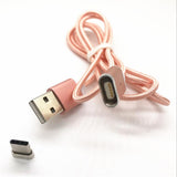 Maxbell Magnetic Cable Micro USB Cable Wire Metal Charger Data Charging For Type-c Rose Gold