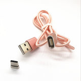 Maxbell Magnetic Cable Micro USB Cable Wire Metal Charger Data Charging For Type-c Rose Gold