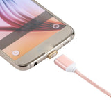 Maxbell Magnetic Cable Micro USB Cable Wire Metal Charger Data Charging For Type-c Rose Gold