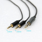 Maxbell 3.5mm to 2.5mm Cable with Mic Replacement for Sol Republic Headphone Black