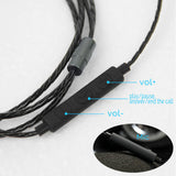 Maxbell 3.5mm to 2.5mm Cable with Mic Replacement for Sol Republic Headphone Black