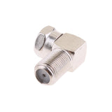 Maxbell 5X 90 Degree Right Angle Gold F RG6 RG59 Coaxial Coax Connector Adapter