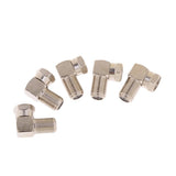 Maxbell 5X 90 Degree Right Angle Gold F RG6 RG59 Coaxial Coax Connector Adapter